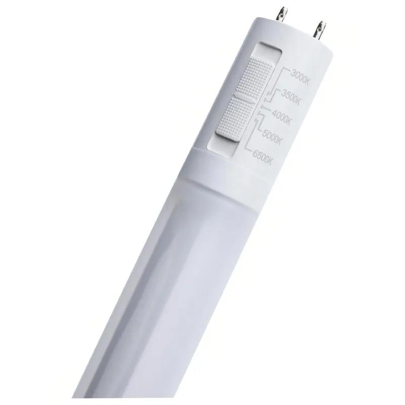 Light Bulb 24 IN Frost White Glass 10 Watt LED Type A/B Ballast Med Bi-Pin (G13) Base Dimmable 25/Case