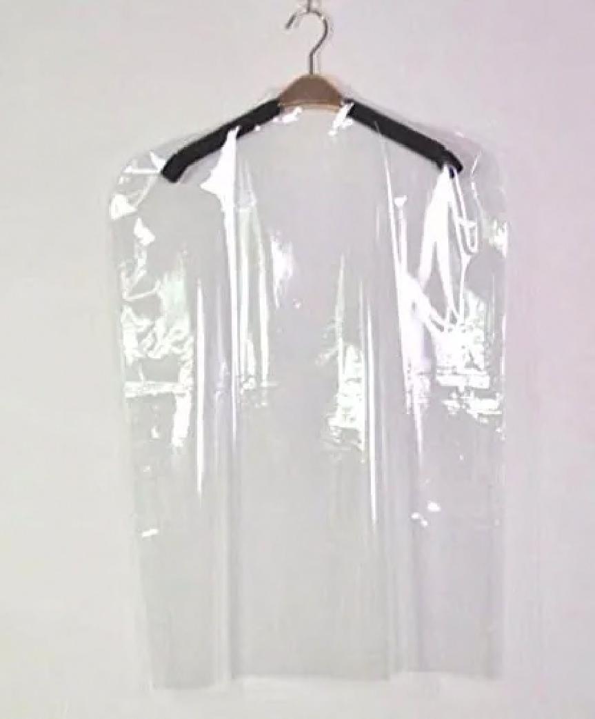 Garment Bag 21X7X54 IN Clear LDPE 0.00055MIL 12.9#/RL 80 Rolls/Pallet