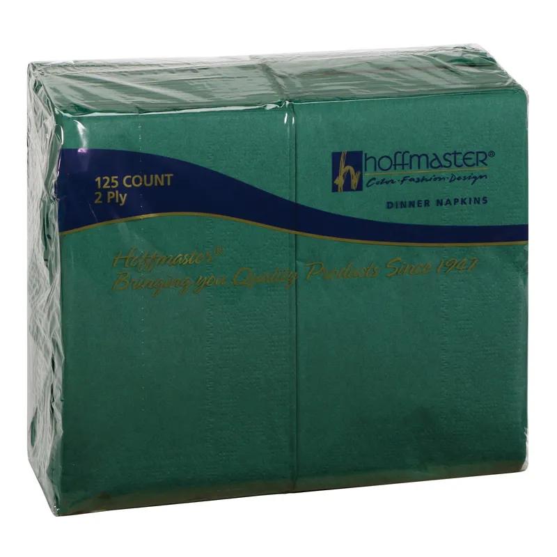 Dinner Napkins 15X17 IN 7.5X4.25 IN Hunter Green Tissue Paper 2PLY Embossed 1000/Case