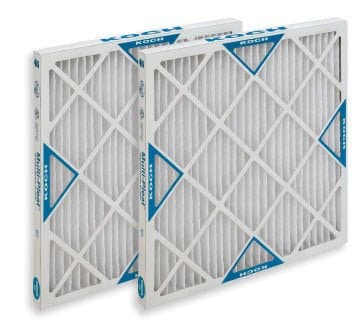 Multi-Pleat™ Replacement Air Filter Green Fiberglass 20X24X2 IN MERV 13 2/Carton