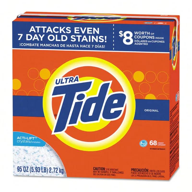 Tide® Laundry Detergent 95 OZ Powder Bleach 68 Loads 3/Case