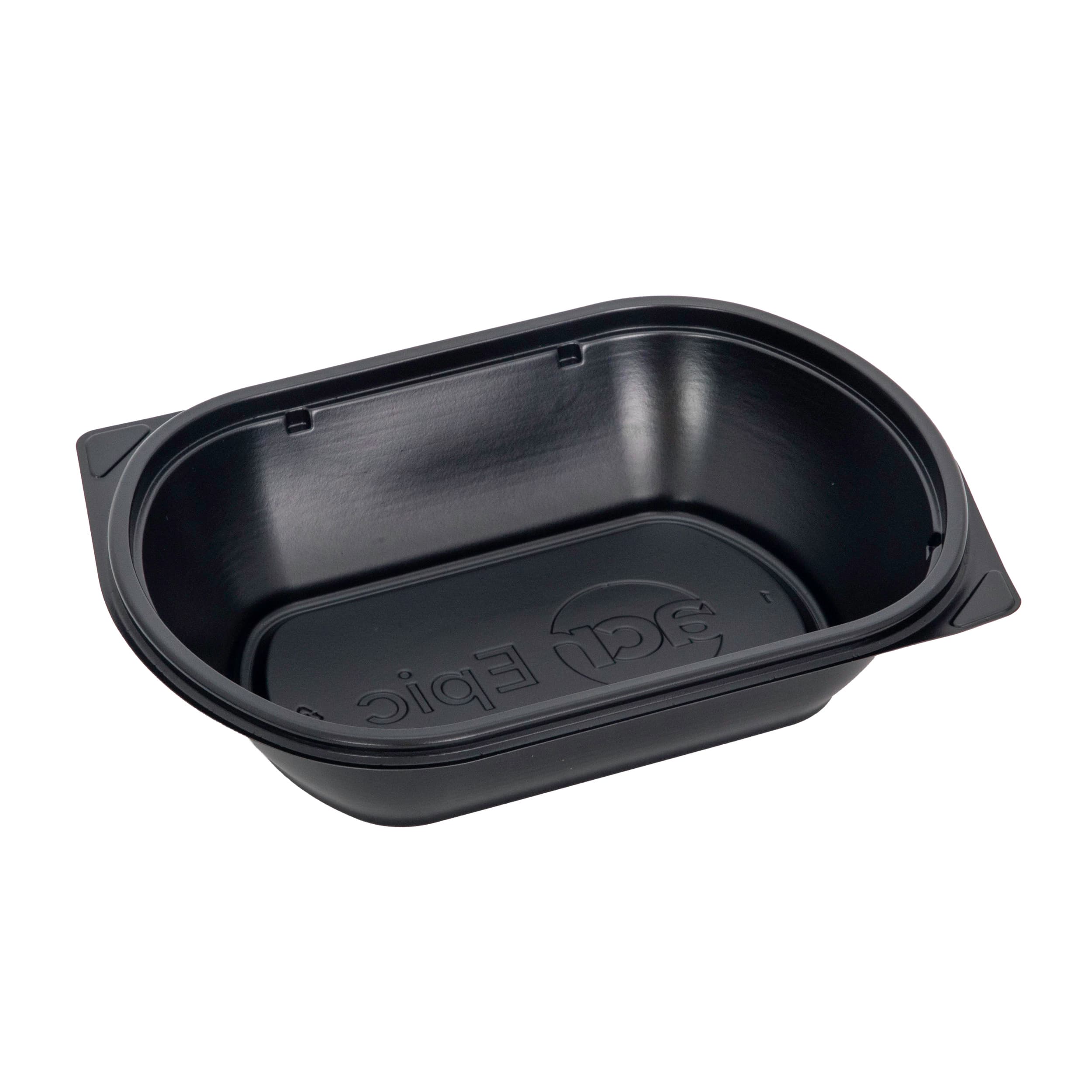 Epic Take-Out Container Base 24 OZ PP Black 100 Count/Pack 3 Packs/Case 300 Count/Case