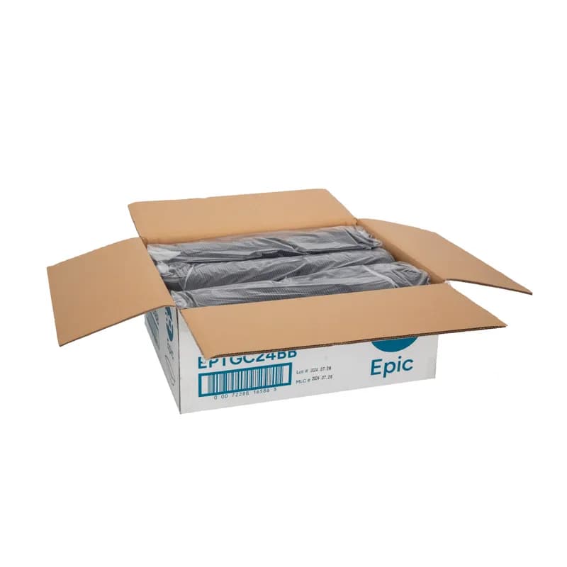 Epic Take-Out Container Base 24 OZ PP Black 100 Count/Pack 3 Packs/Case 300 Count/Case