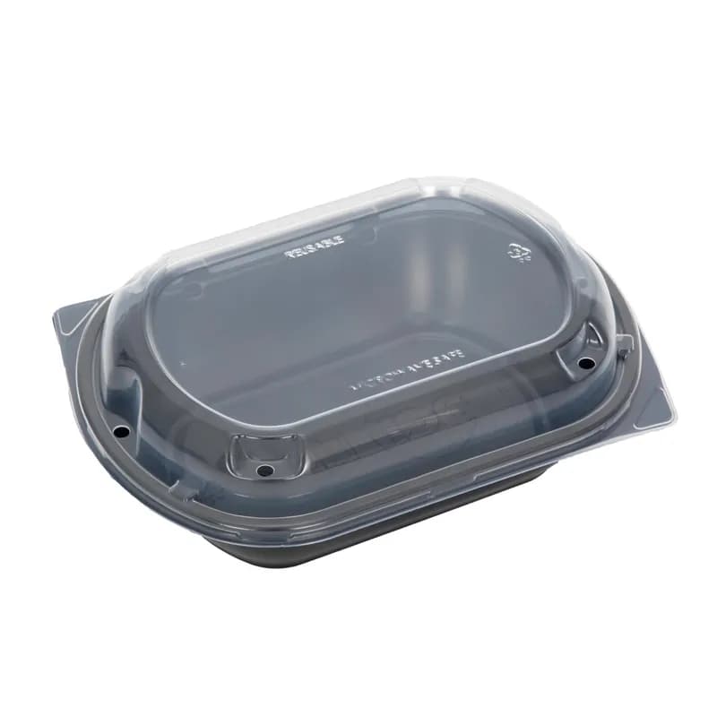 Epic Take-Out Container Base 24 OZ PP Black 100 Count/Pack 3 Packs/Case 300 Count/Case
