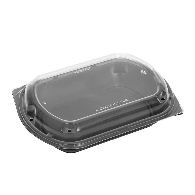 Epic Take-Out Container Base 32 OZ PP Black 75 Count/Pack 4 Packs/Case 300 Count/Case