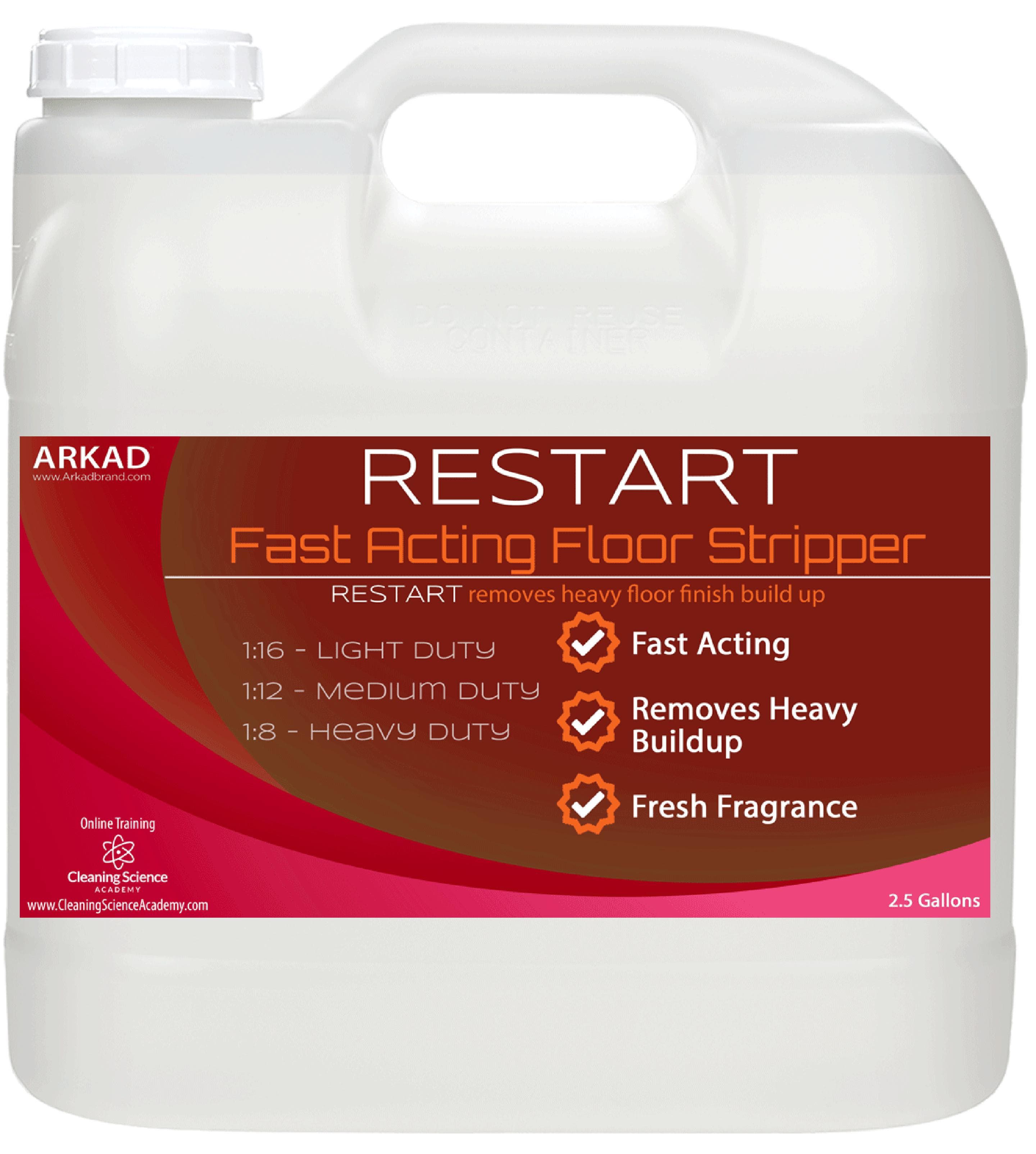 Restart Fast Acting Floor Stripper 2.5 GAL 2/Case