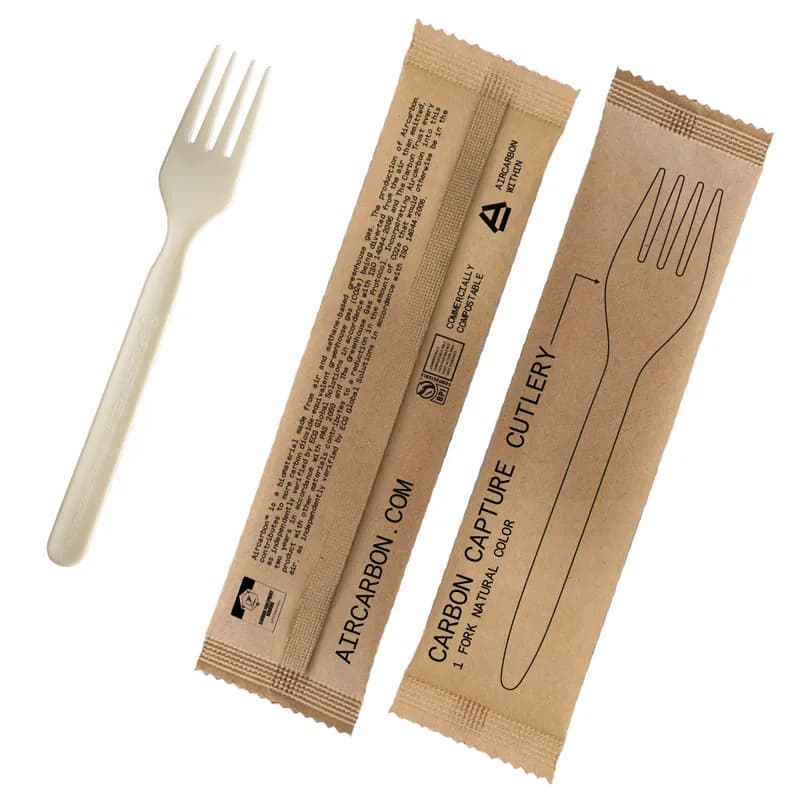 Fork 6 IN Air Carbon Natural Paper Wrapped 500/Case