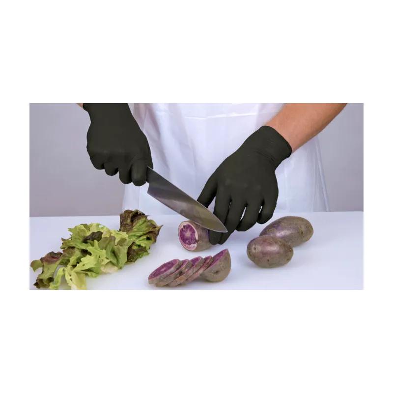 everfitBLACK3G™ Gloves XXL Black 3.2MIL Nitrile Powder-Free Economy 100 Count/Box 10 Box/Case