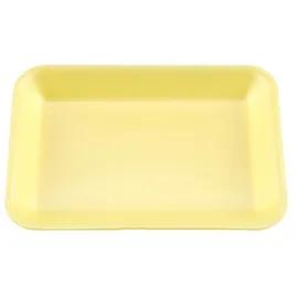 2 Meat Tray 8.25X5.75X1 IN Polystyrene Foam Deep Yellow Rectangle 500/Case