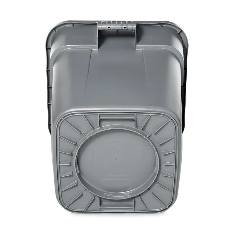 Brute® Storage Container Trash Can 21.50X25.13X22.50 IN 28 GAL Red Square Resin 6/Case