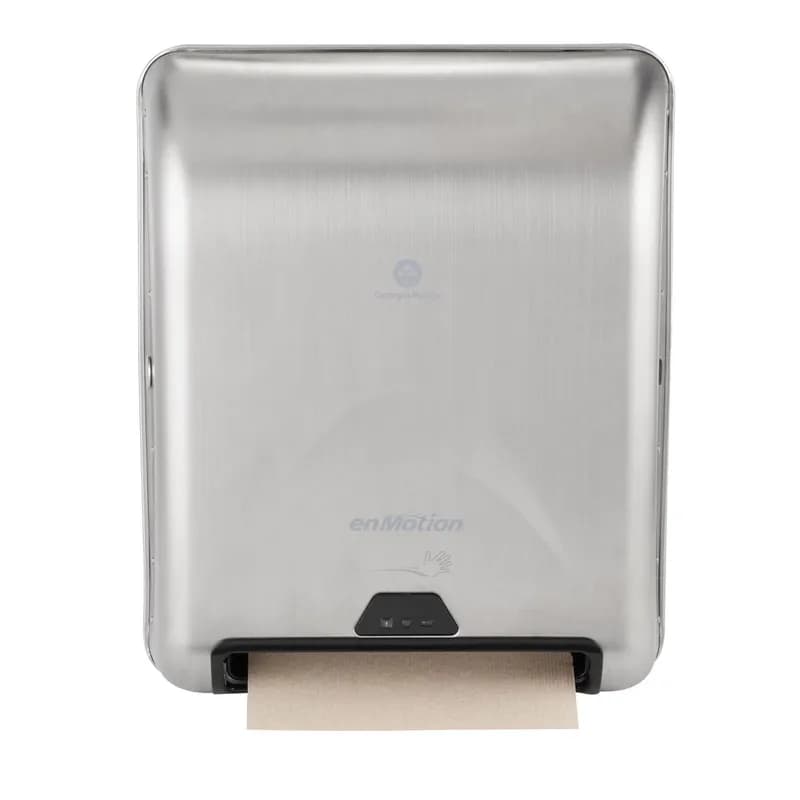 enMotion® Paper Towel Dispenser Stainless Steel Wall Mount 1-Roll Recessed Touchless Automatic 1/Each