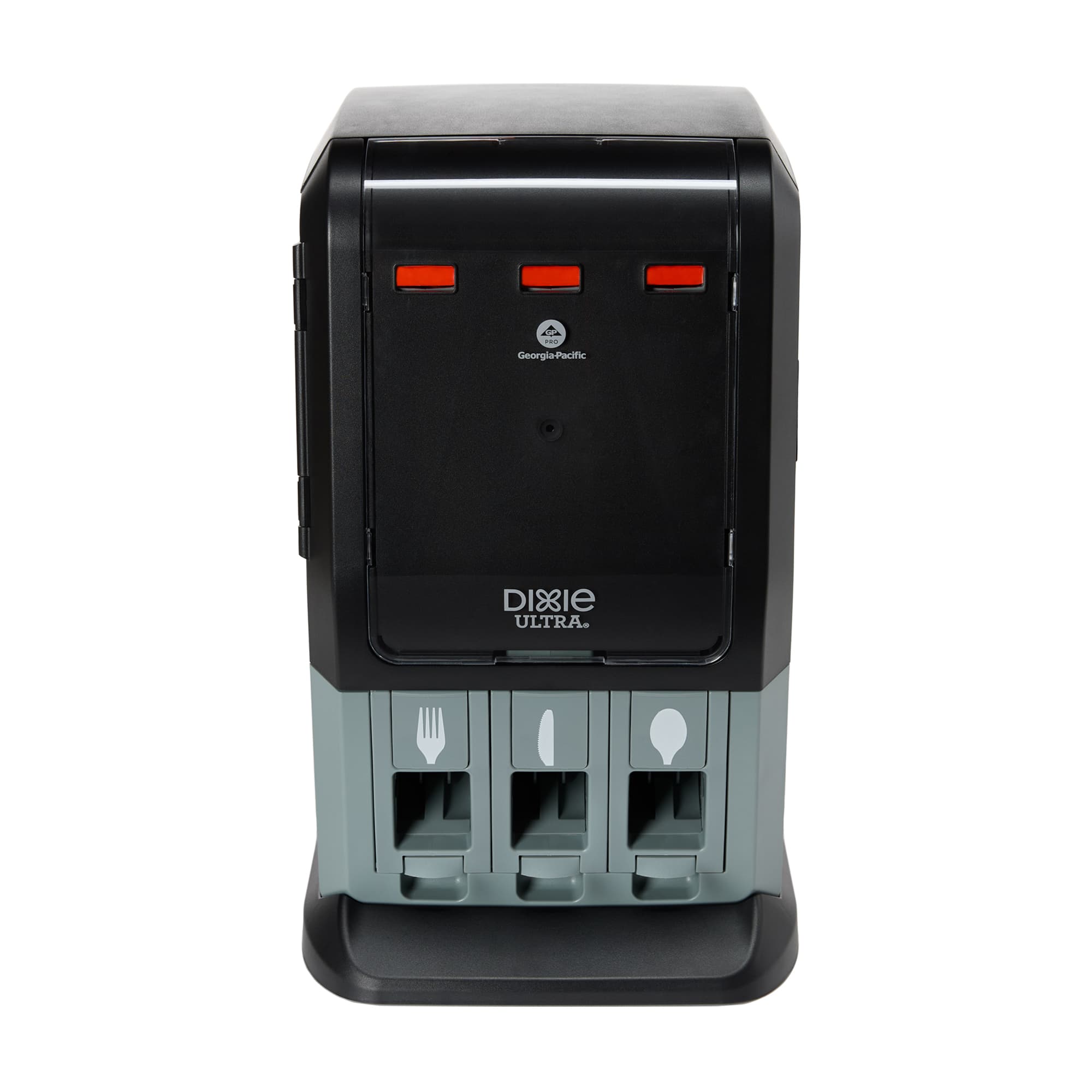 Dixie® Ultra SmartStock® Tri-Tower Series-T Cutlery Dispenser Mini Black 1/Case