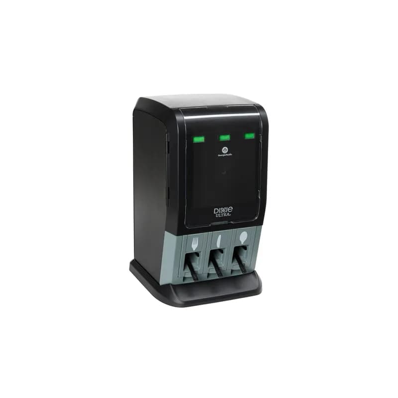 Dixie® Ultra SmartStock® Tri-Tower Series-T Cutlery Dispenser Mini Black 1/Case