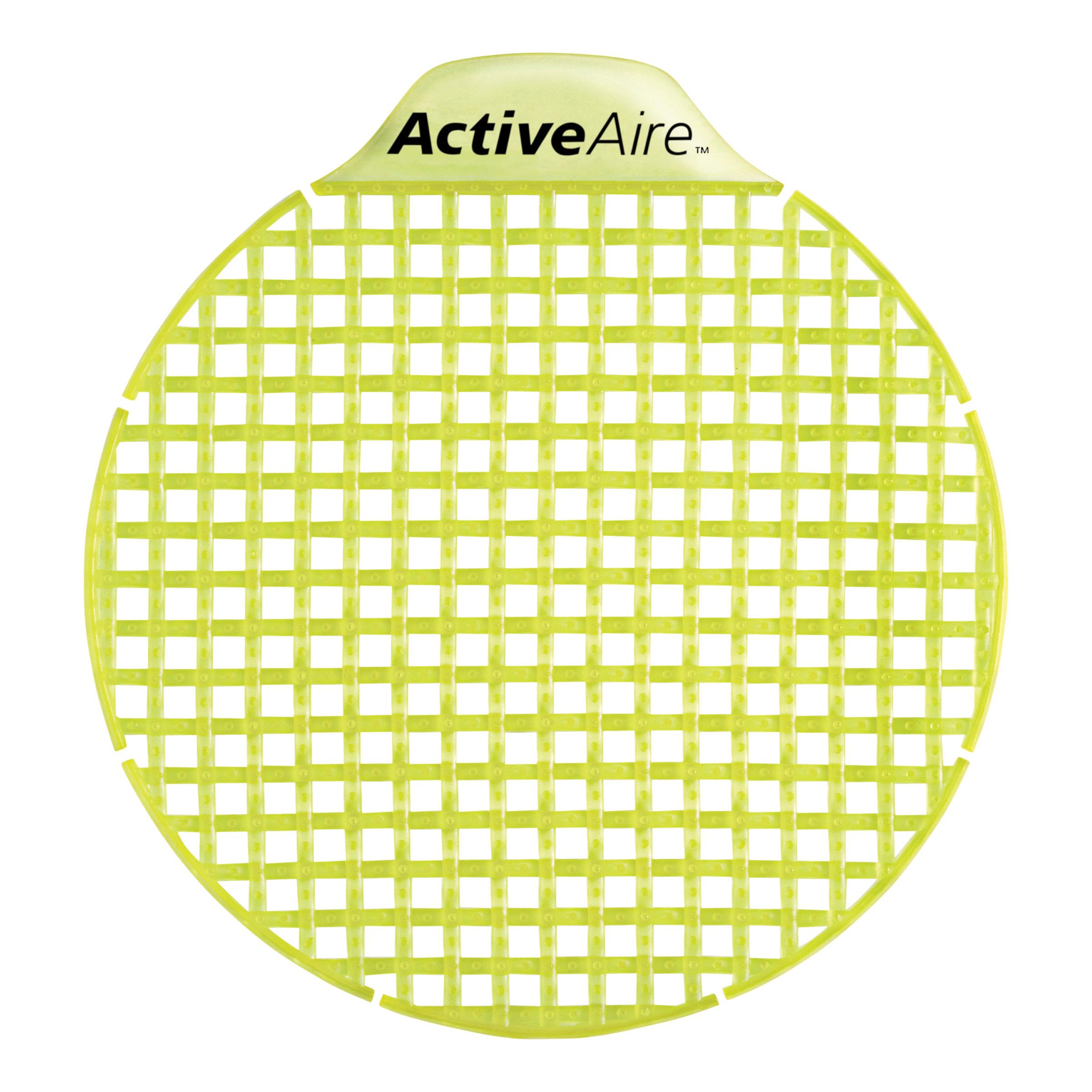 ActiveAire® Urinal Screen Citrus Scent Yellow 8.95X8.80X0.52 IN 12/Case