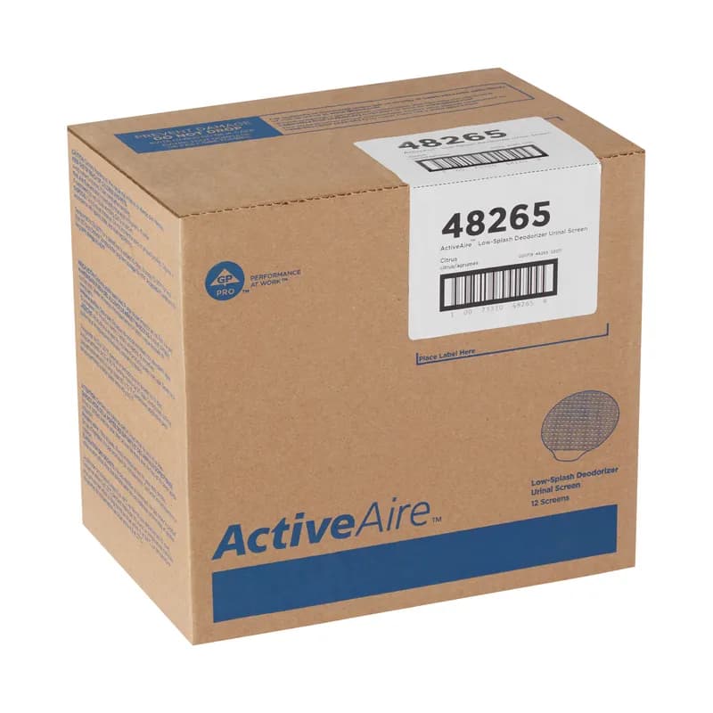 ActiveAire® Urinal Screen Citrus Scent Yellow 8.95X8.80X0.52 IN 12/Case