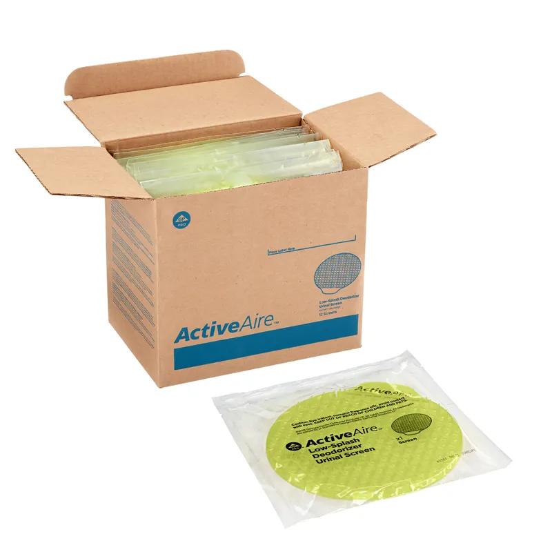 ActiveAire® Urinal Screen Citrus Scent Yellow 8.95X8.80X0.52 IN 12/Case