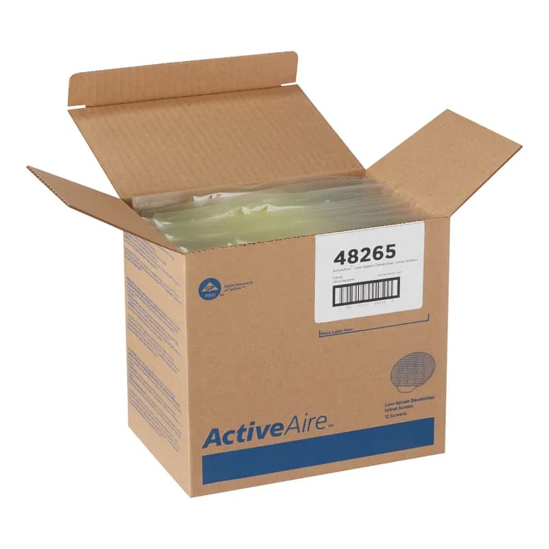 ActiveAire® Urinal Screen Citrus Scent Yellow 8.95X8.80X0.52 IN 12/Case