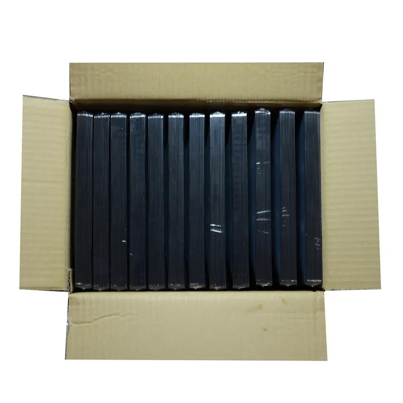 Plate 8 IN Plastic Black Square 120/Case