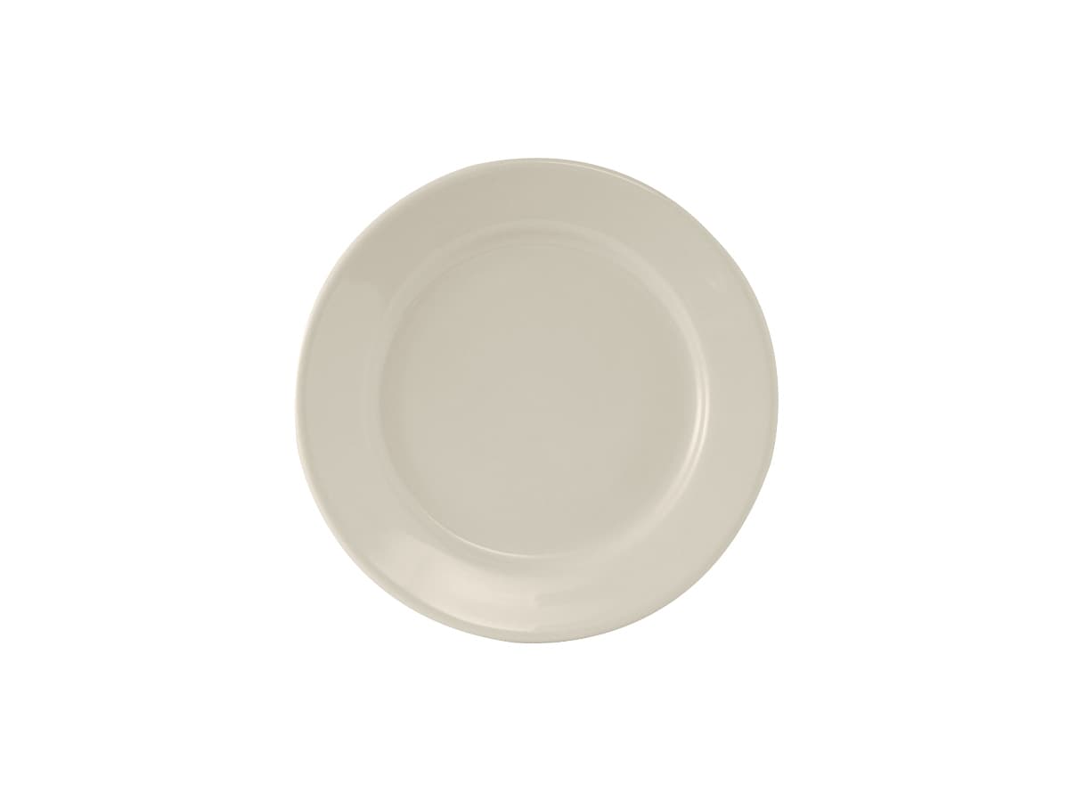 Reno Plate 5.5 IN China Eggshell Round Wide Rim Rolled Edge Fully Vitrified 36/Case