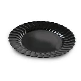 Plate 6 IN Plastic Black 180/Case