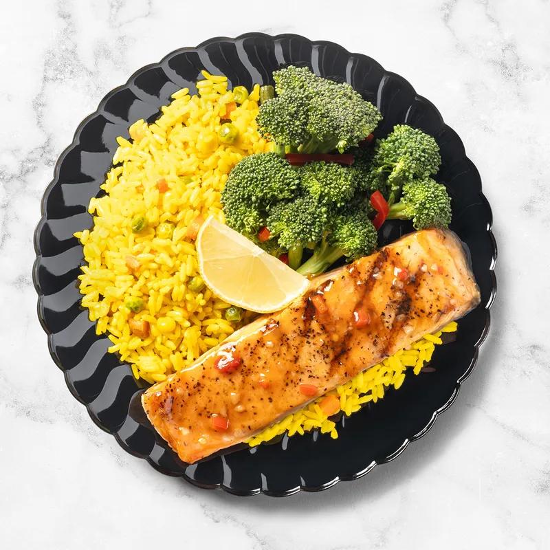 Plate 6 IN Plastic Black 180/Case