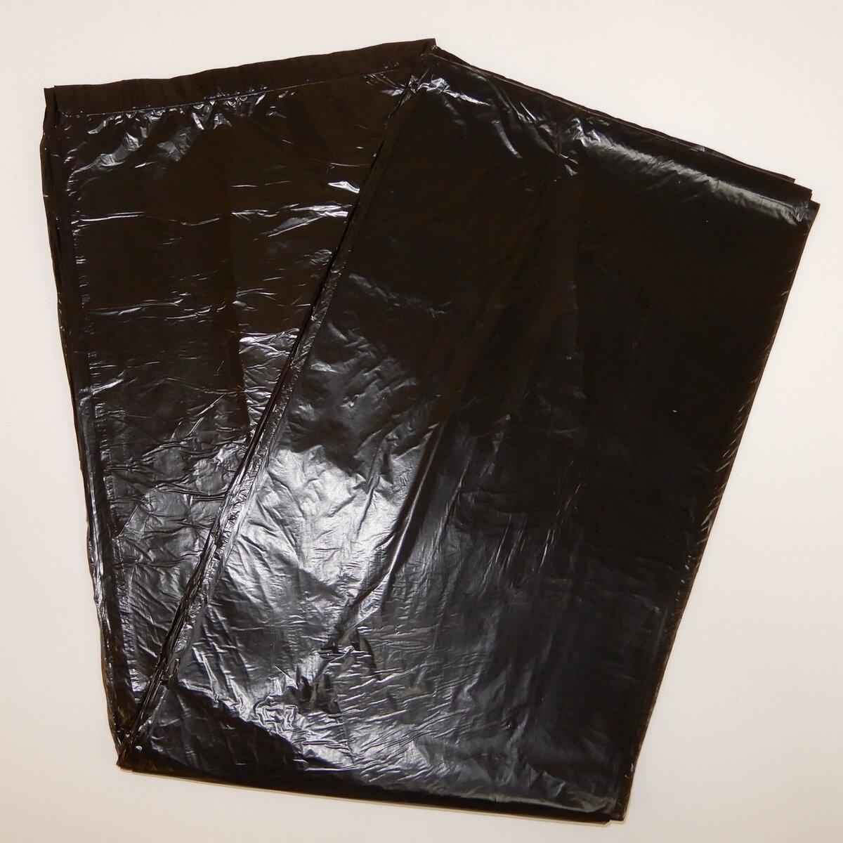 Can Liner 24X33 IN Black Plastic 8MIC Flat Pack 500/Case