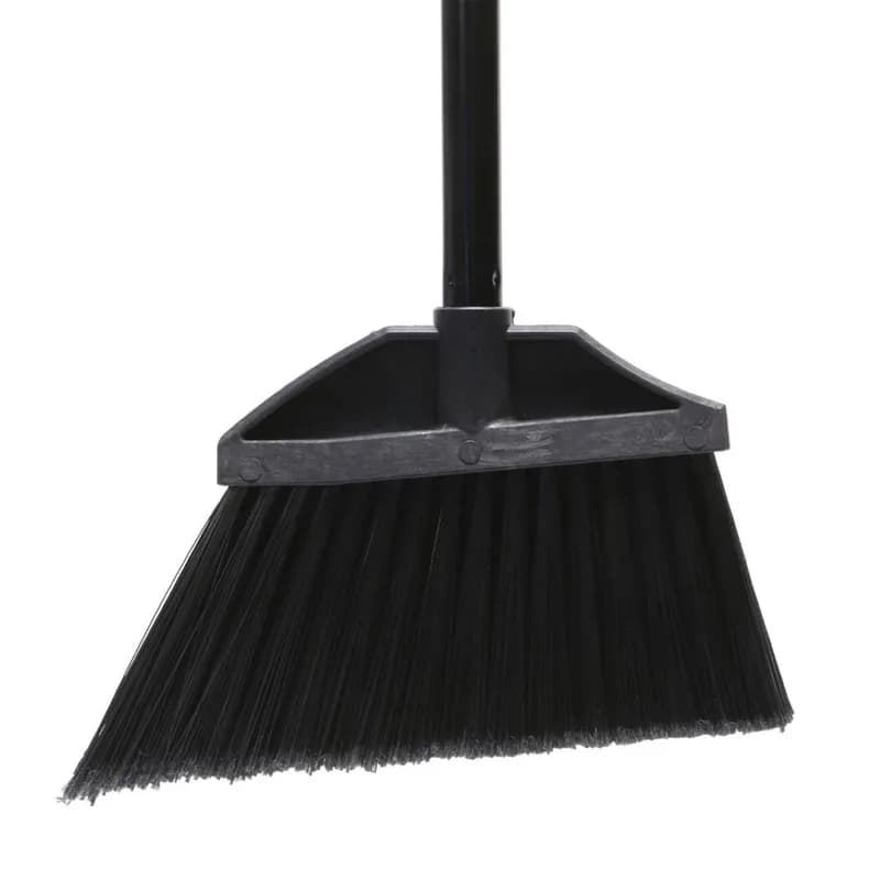 O-Cedar® MaxiClean® Lobby Broom 0.813 IN 33IN Black PET Plastic Coated Steel Swivel Cap Flagged Swivel Hang Cap 1/Each
