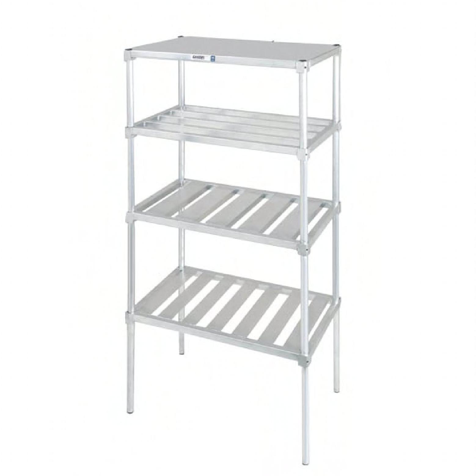 Adjustable Shelving 24X60 IN Silver Aluminized Steel 1/Each