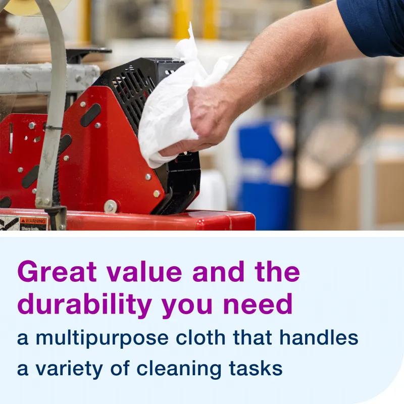 Tork Cleaning Cloth Wipe  16.125X8.27 IN Folded: 4.031X8.27 IN Light Duty 1 Cloth White Interfold 120/Case