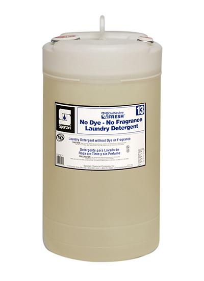 Clothesline Fresh® 13 Unscented Laundry Detergent 15 GAL Liquid No Dye 1/Drum