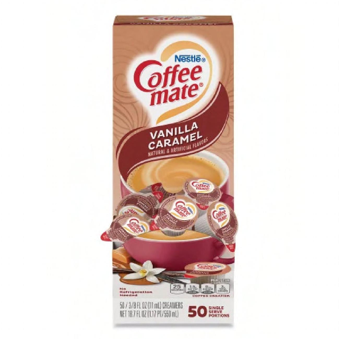Nestle Coffee mate® Vanilla Caramel Coffee Creamer 0.38 FLOZ Mini Cup 1/Box