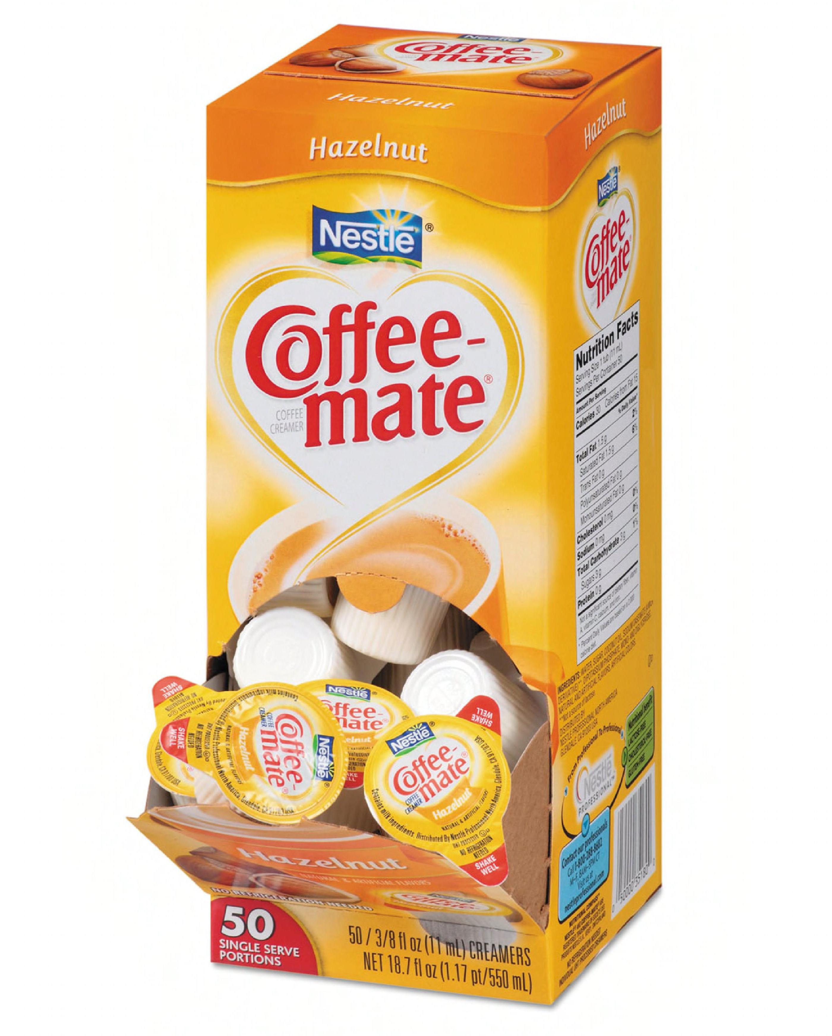 Nestle Coffee mate® Hazelnut Coffee Creamer 0.38 FLOZ Mini Cup 1/Box