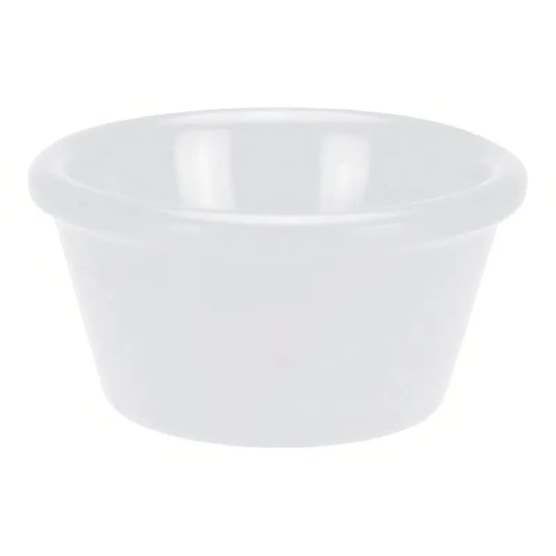 Ramekin 2 OZ Melamine White Plain Smooth Sided 96 Count/Case