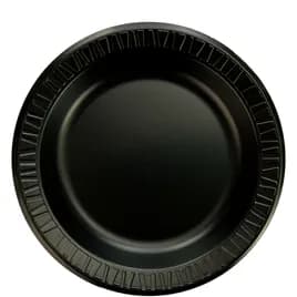 Dart® Quiet Classic® Plate 10.25 IN XPS Black Laminated 125 Count/Pack 4 Packs/Case 500 Count/Case