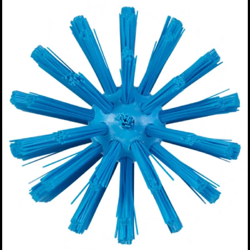 Vikan® Pipe Brush 16.9X3.1X3.1 IN PP Polyester PBT Stainless Steel Blue With Handle 1-Piece 1/Each