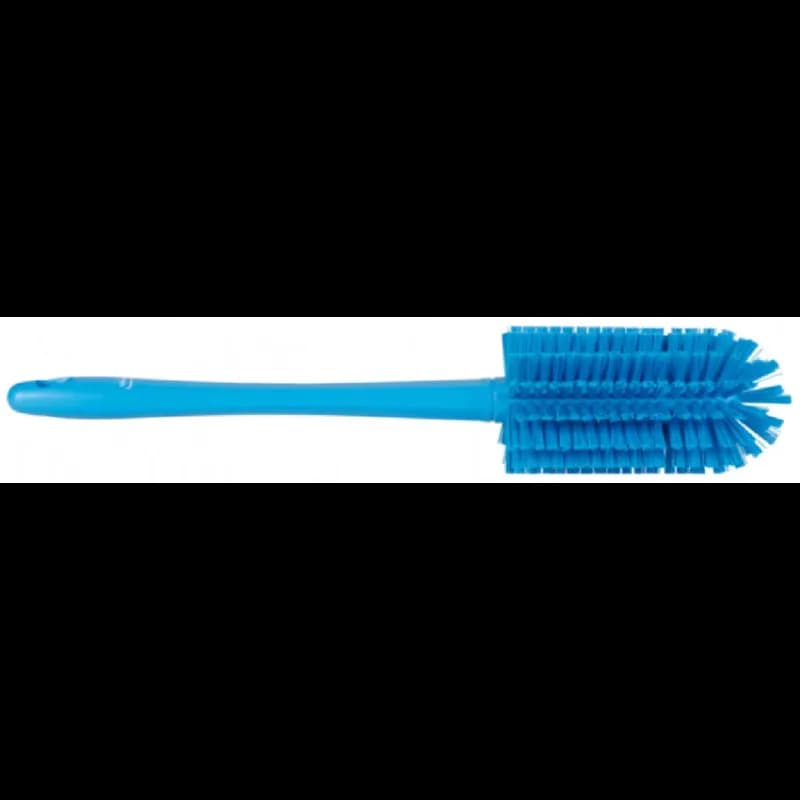 Vikan® Pipe Brush 16.9X3.1X3.1 IN PP Polyester PBT Stainless Steel Blue With Handle 1-Piece 1/Each