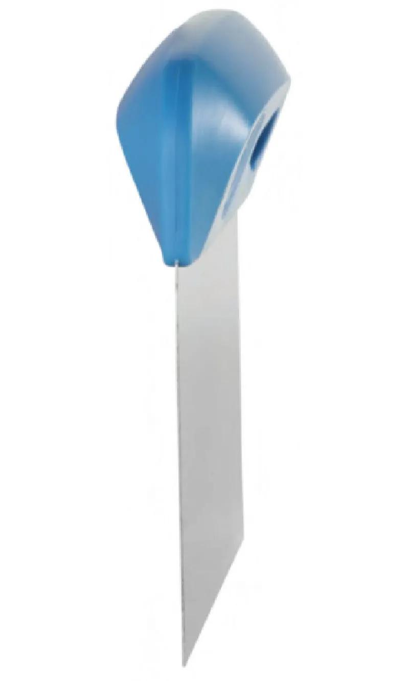 Dough Cutter Scraper 5.7X1.2X4.5 IN Stainless Steel Polypropylene (PP) Blue Flexible 1/Each