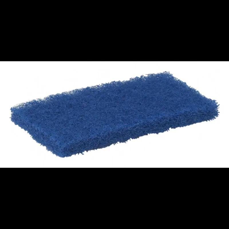 Scrubbing Pad 9.6X4.5X1 IN Polyester Blue Medium Bristle Stiffness 1/Each