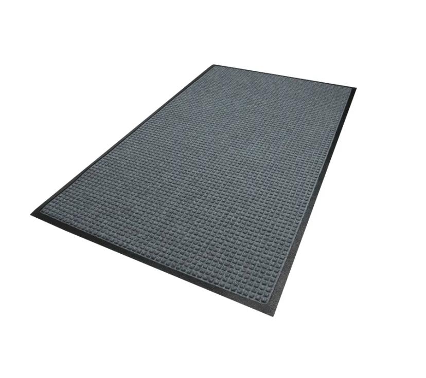 WaterHog® Scraper & Wiper Floor Mat 72X156 IN Charcoal (PET) Fabric With Smooth SBR Backing Beveled Edge 1/Each