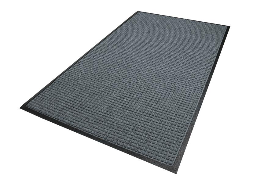 WaterHog® Scraper & Wiper Floor Mat 72X156 IN Charcoal (PET) Fabric With Smooth SBR Backing Beveled Edge 1/Each
