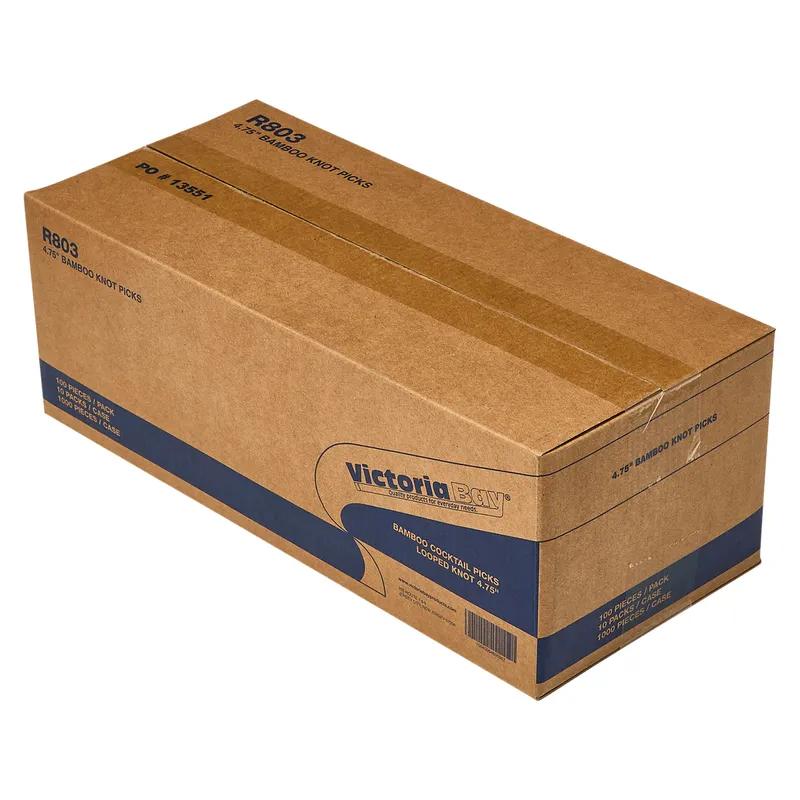 Victoria Bay Food Knot Pick 4.75 IN Bamboo 1000/Box