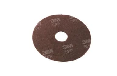 3M™ Scotch-Brite™ SPP12 Stripping Pad 12X0.3 IN Maroon Non-Woven Fiber Nylon 175-600 RPM Center Hole 10/Case