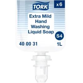 Tork Hand Soap Liquid 33.82 OZ Perfume-Free Colorless Refill Extra Mild For S4 6/Case