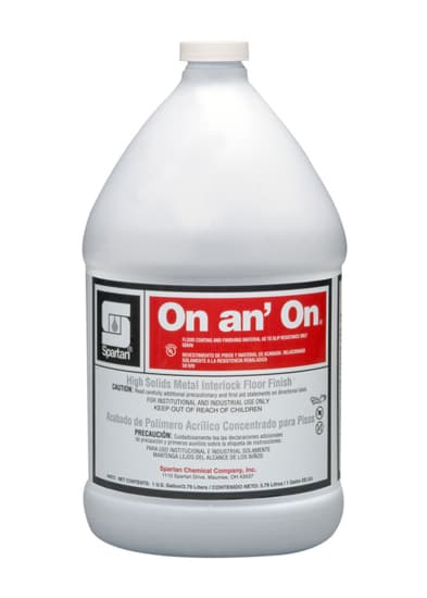On an' On® Floor Finish 1 GAL RTU Non-Buff Metal Interlock 4/Case