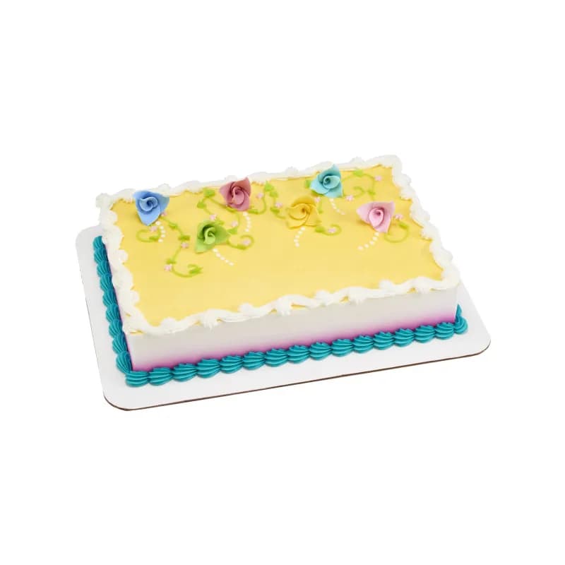 Sweet Décor® Molded Sugar Decoration Pastel Origami Flowers 24/Box