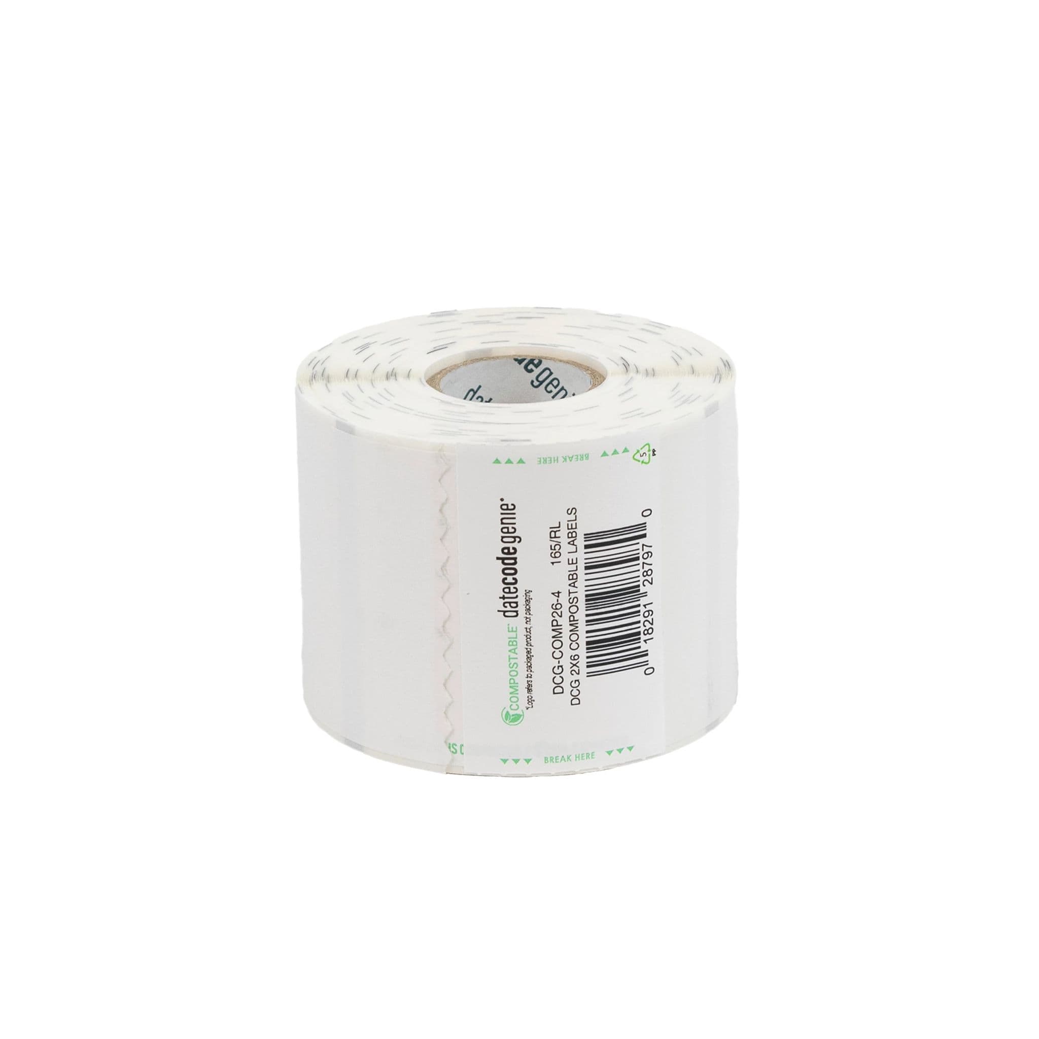 DateCodeGenie® Label 6X2 IN Paper 165 Count/Roll 4 Rolls/Case