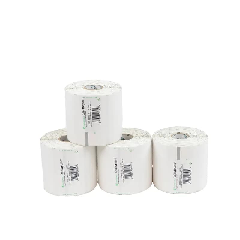 DateCodeGenie® Label 2X4 IN Paper Compostable 4/Roll