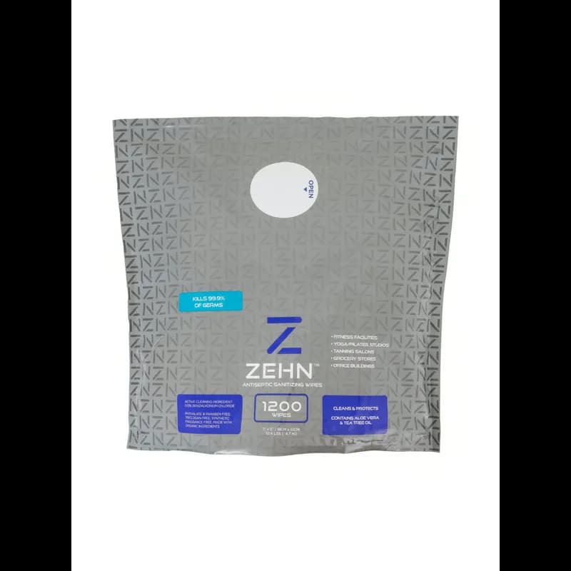 ZEHN Sanitizer Cloth Wipe Benzalkonium Chloride Alcohol-Free 1200 Count/Pack