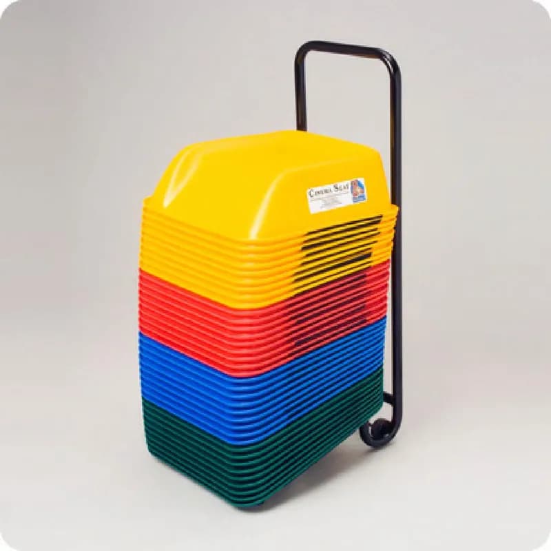 Koala Kare Cinema Seat Cart Black Powder Coated Metal Heavy Duty 1/Each