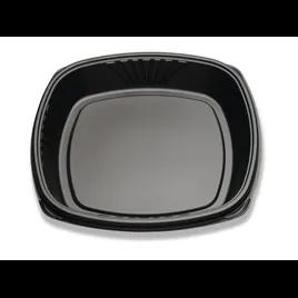 Take-Out Container Base 5X5 IN PS Black Square Shallow 48/Case